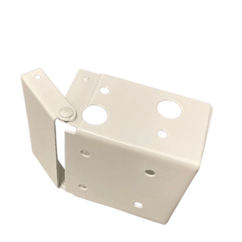 White Metal Box Brackets for Venetian Blinds to fit rails up to 54mm x 60mm (Pack of 2)